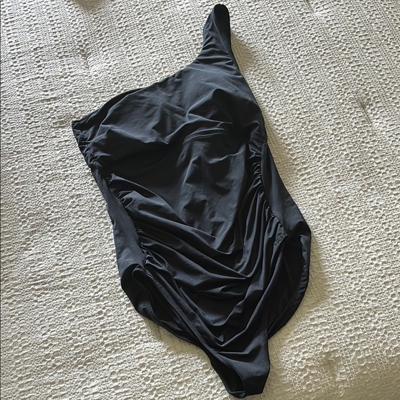 Albion Other - Albion Black One-Shoulder Swim One Piece